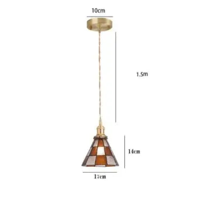 Blue Glass Pendant Lights for Bedroom Dinning Living Room
