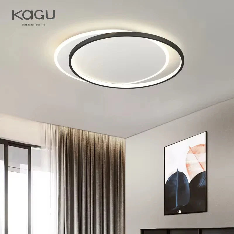Afralia Round Bedroom Ceiling Lights: Modern Nordic Minimalist Living Room Study Lamp