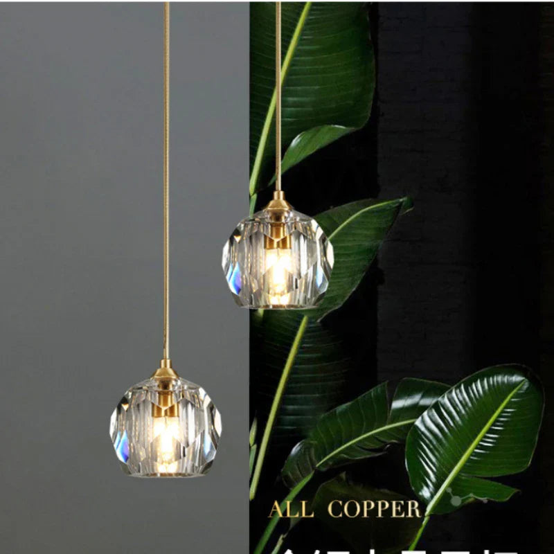 Modern Crystal LED Pendant Chandelier for Bedroom Living Room Dining Table