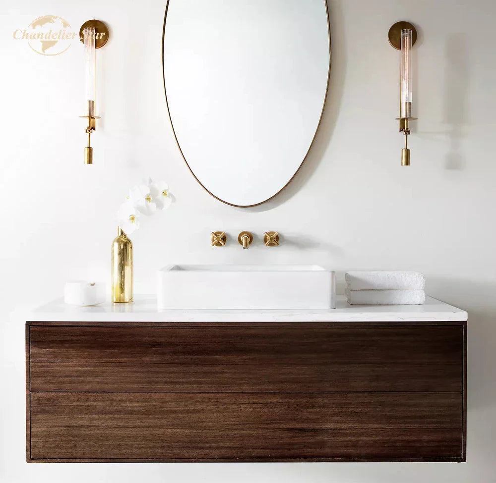 Modern Glass LED Wall Lamp Sconce for Living Room Bedroom Corridor Indoor Lighting