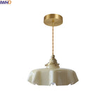 Yellow Glass LED Pendant Light: Modern Nordic Hanging Lamp for Dining Room & Kitchen