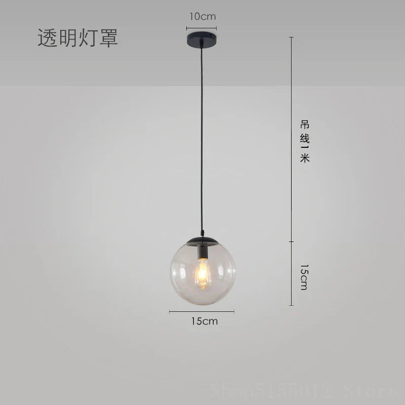 Retro Loft Industrial Suspension Pendant Light for Home Decor