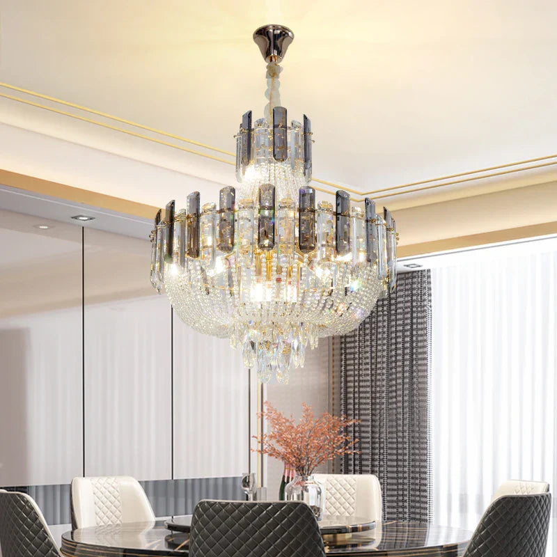 French Bead Chain Crystal Chandelier for Luxury Spaces