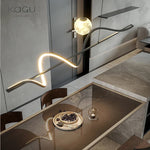 LED Pendant Light - Modern White/Black Long Line for Home, Restaurant, Office