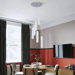 Modern K9 Crystal Chandelier Pendant Light for Living Dining Room Home Decor