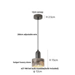 Afralia™ Wabi Sabi LED Pendant: Adjustable Wire, Bulgari Marble, Carbon Steel, Home Decor