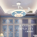 Simple Ceiling Fan With LED Light and Remote Control