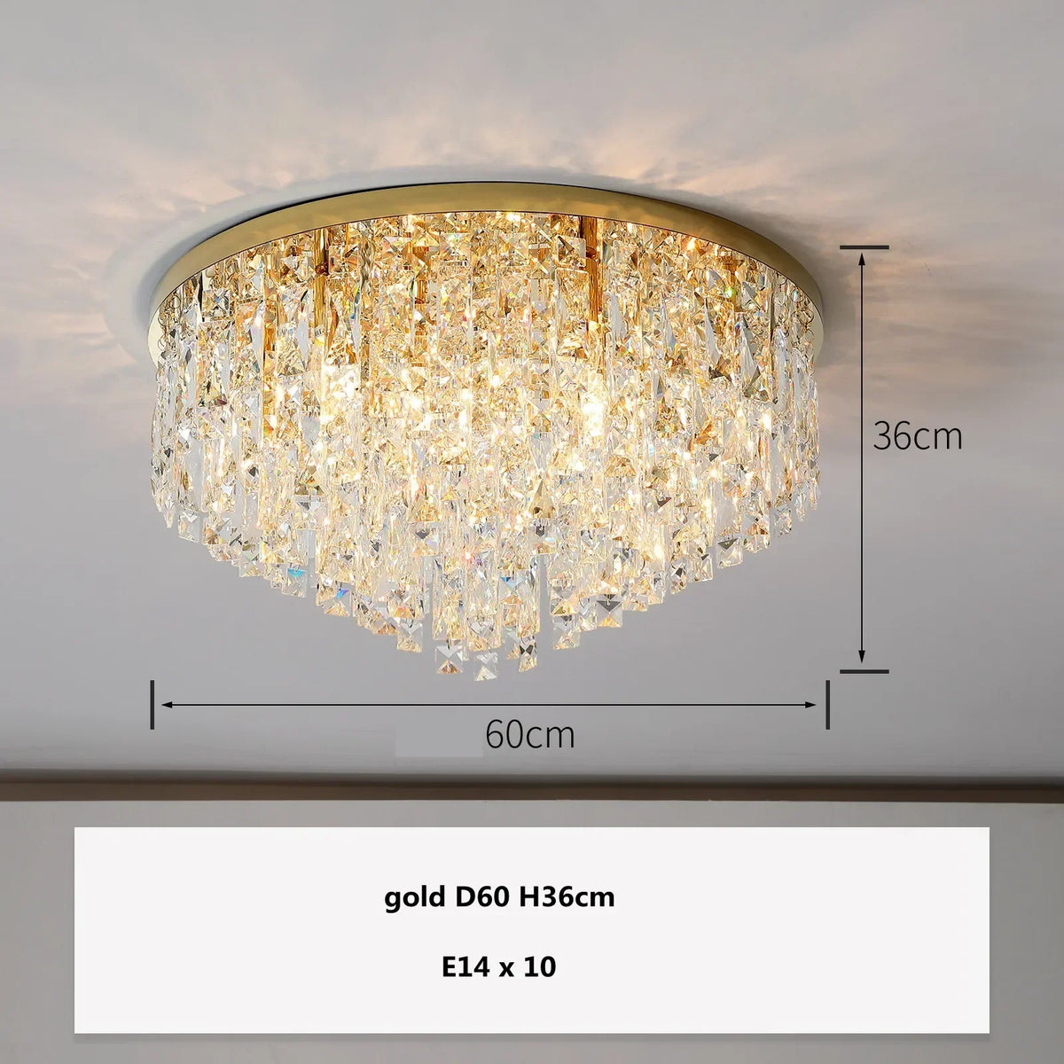 Crystal Steel LED Ceiling Chandelier, Modern Art Deco Lighting Fixture