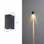 Aluminum Waterproof Porch Spot Wall Lamp: High Power Indoor Outdoor Light