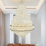 Modern Crystal Duplex Chandelier for Luxurious European Style Villa Living Room