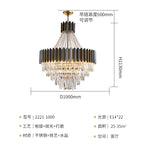 Crystal Chandelier for Duplex Living: Modern Elegance for Hotel, Villa, and Home.