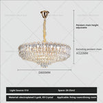 Crystal Chandelier: Luxury French Style Light for Elegant Living Room & Dining Area