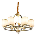 Luxe Jade Chandelier for Living Room and Villa Hall