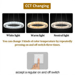 Gold Möbius Strip Pendant Chandelier for Luxe Living and Dining Spaces