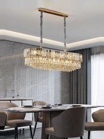 Silver Gold Chandelier Lighting Suspension Elegant Luminaire for Dinning Room