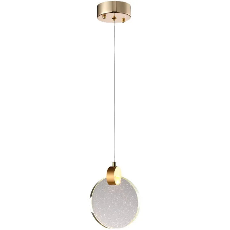 Modern Crystal Pendant Light for Bedroom and Living Room Decor