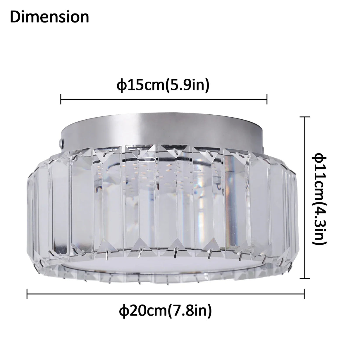 Crystal LED Ceiling Chandelier Light Circle Design Indoor Lighting