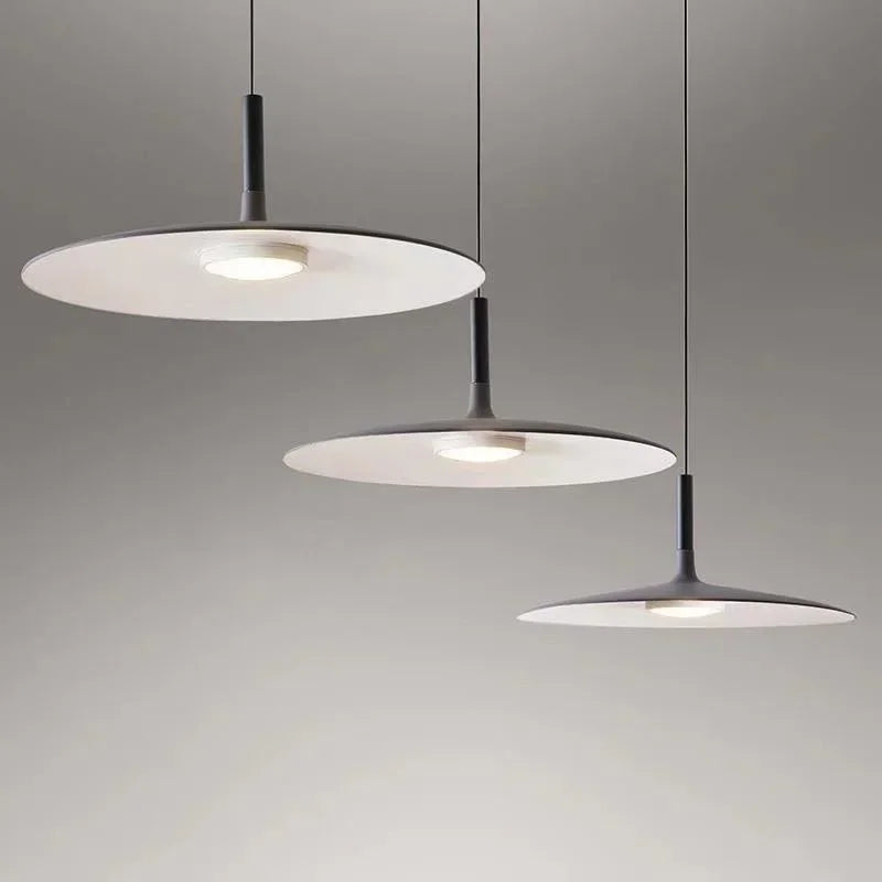 LED UFO Pendant Lights: Nordic Aluminium Round Lamps for Home Decor and Indoor Lighting