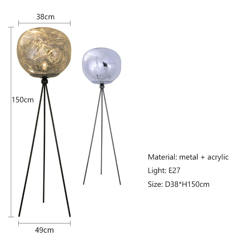 Nordic Style LED Lava Floor Lamp for Living Room Bedroom Decor