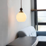 Nordic Glass & Wood LED Pendant Light for Kitchen, Cafe, Bar - Modern Hanging Fixture