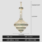 Crystal Chandelier for High-End Designer Duplex Living Room