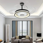 Crystal Chandelier LED Ceiling Fan with Remote Control Switch