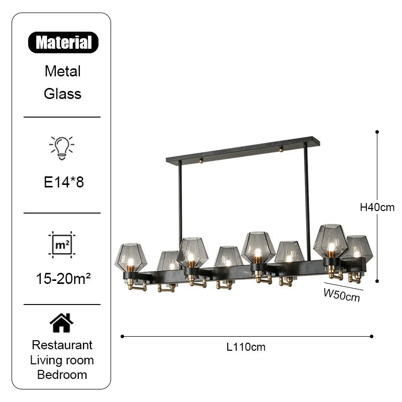Retro American Pendant Chandelier Light Fixture