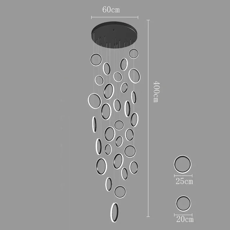 LED Pendant Lights: Modern Minimalist Hanging Chandelier for Living & Dining Room