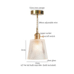 Nordic Brown Glass LED Pendant Light for Stylish Decor