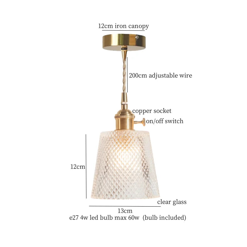 Afralia™ Minimalist Nordic Glass LED Pendant Lamp for Home and Kitchen