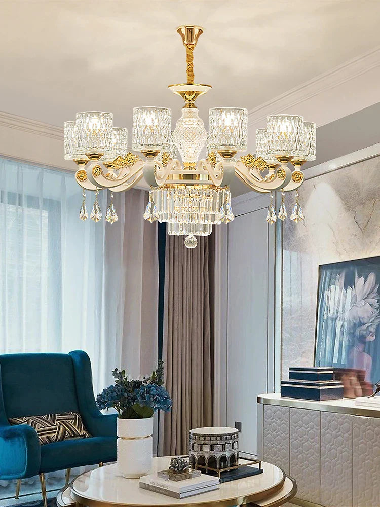 Crystal Luxury Chandelier for Home Living Room Dining Bedroom Villa Hall