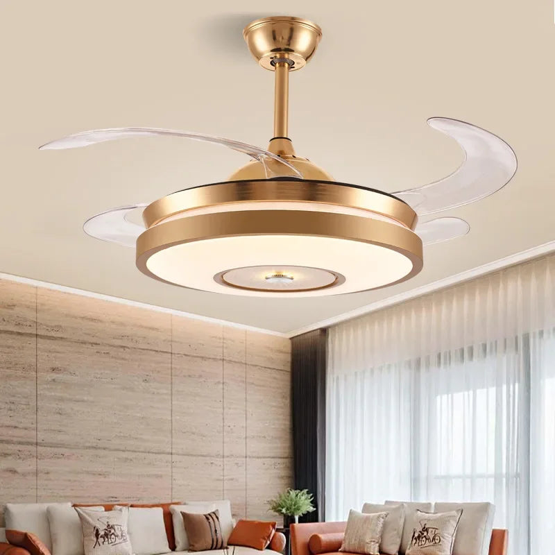 42" LED Ceiling Fan with Remote, 6 Speeds & Reversible Light