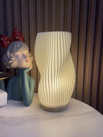 Nordic Girl Bedside Desk Light: USB Dimming Decorative Night Light