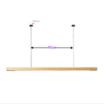 Walnut Wood Pendant Light LED Modern Minimalist Restaurant Bar Counter Droplight