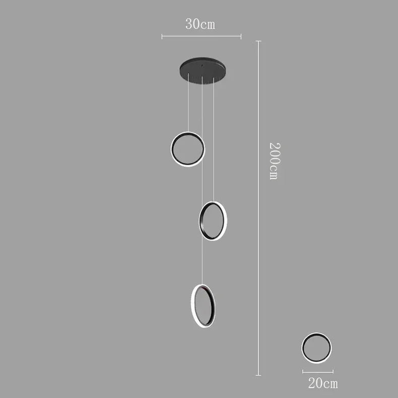 LED Pendant Lights: Modern Minimalist Hanging Chandelier for Living & Dining Room