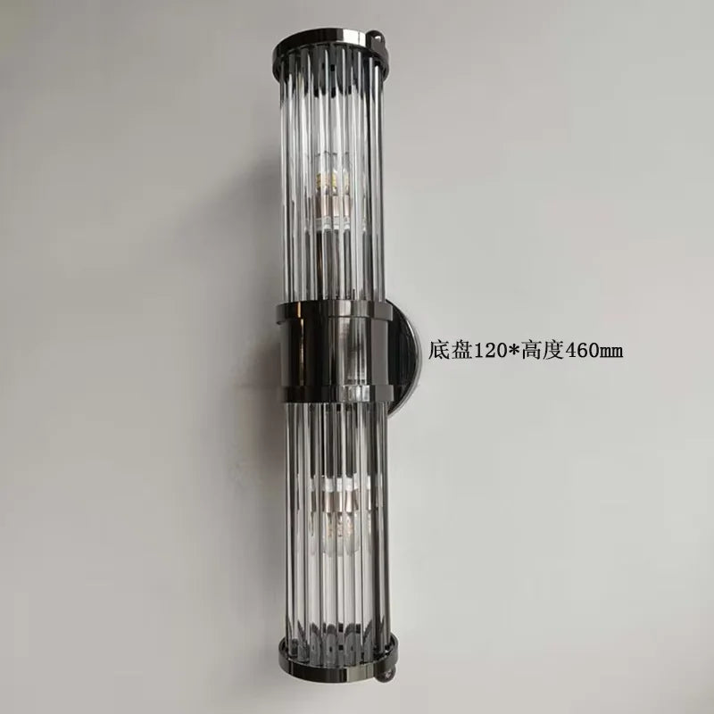 Glass Rod Wall Sconce Vanity Lights - Up/Down Wall Mounted Lamps