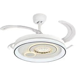 Dimmable Smart Home LED Ceiling Fan Light with Remote Control