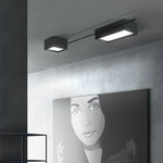 Black Nordic LED Ceiling Lights Chandeliers for Modern Living Room Decoration