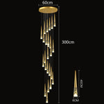 Nordic Home Decoration Stair Chandelier Living Room Dining Pendant Lights Ceiling Lighting