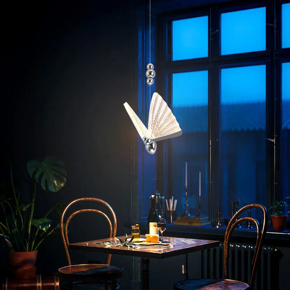 Butterfly LED Pendant Chandelier for Living Room Kitchen Island Decor