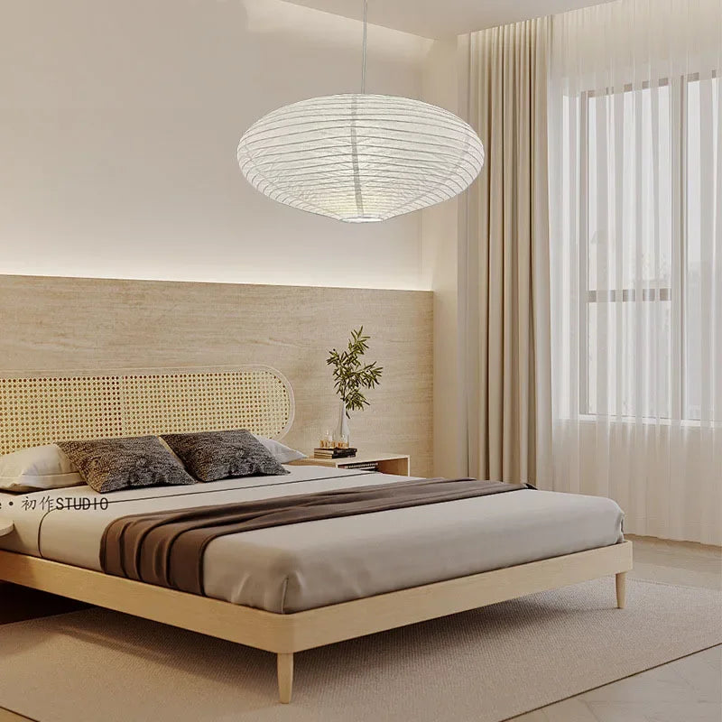 Rice Paper Ceiling Hanging Lamp Designer Pendant Light for Living Room