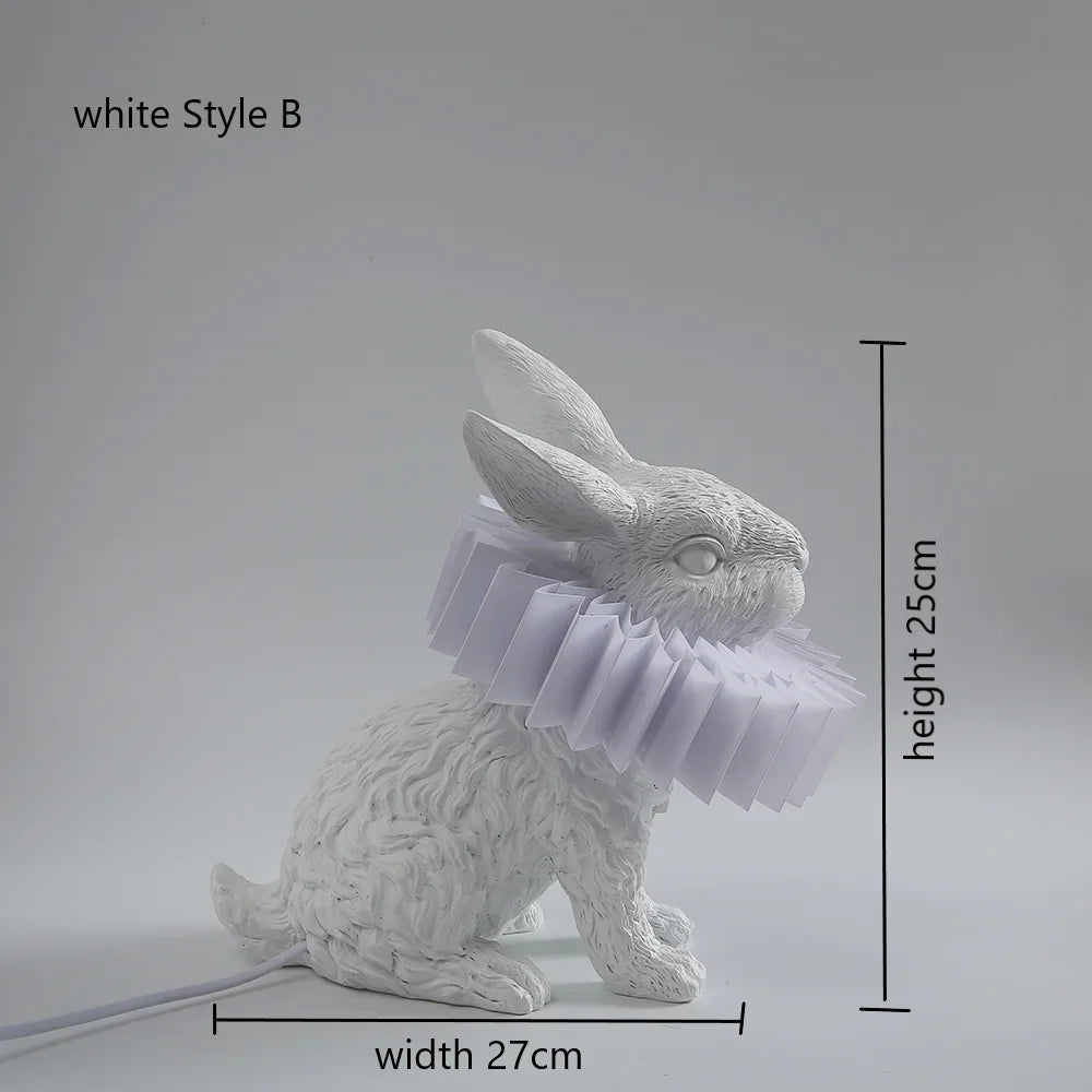 Rabbit LED Table Lamp: Modern Bedroom Bedside Light, Living Room Decor