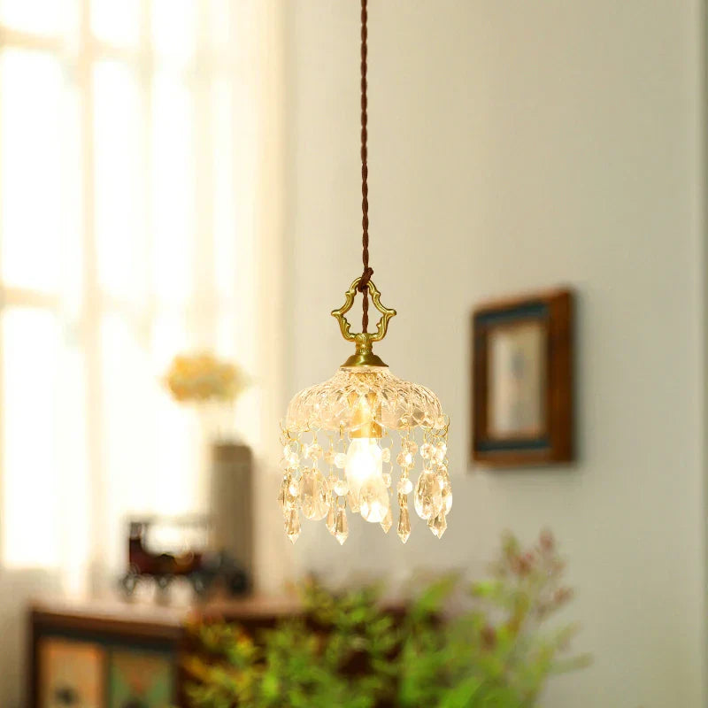 Modern Crystal Glass LED Pendant Light for Cafe, Loft, Bedroom, Living, Dining Room