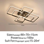 LED Ceiling Light: Modern Dimmable Fixture for Home Living Room, Bedroom, Dining Room