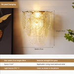 Luxe Crystal Glass Wall Lamp for Aisle, Living Room, Bedroom & Corridor Lighting