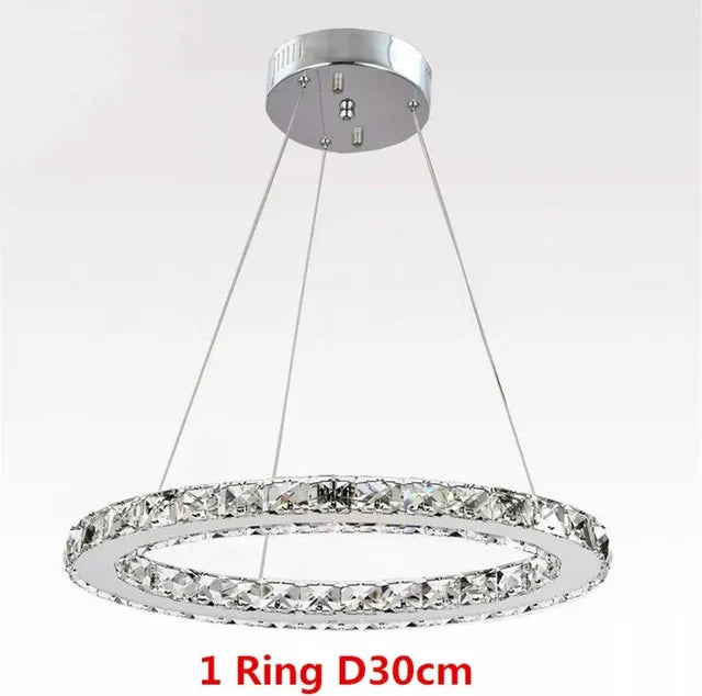 Crystal Triangle Chandelier: Modern K9 Pendant Light for Living & Dining Room