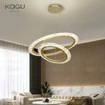 Modern Luxury Gold Ring LED Pendant Chandelier for Living Room & Bedroom