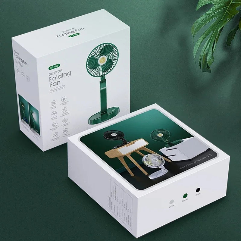 LED Desk Lamp with Fan, Reading Light, Bedside Table Lamp