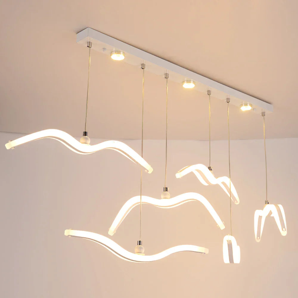 Seagull LED Pendant Light Modern Ceiling Lamp Nordic Chandelier Lumina