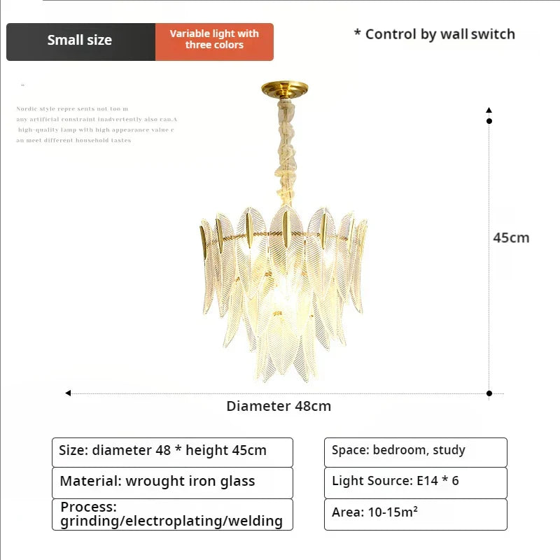 Post-Modern Light Luxury Chandelier for Living Room, Dining Room, and Bedroom